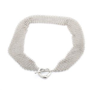 TIFFANY & CO Heart Sterling Silver Necklace